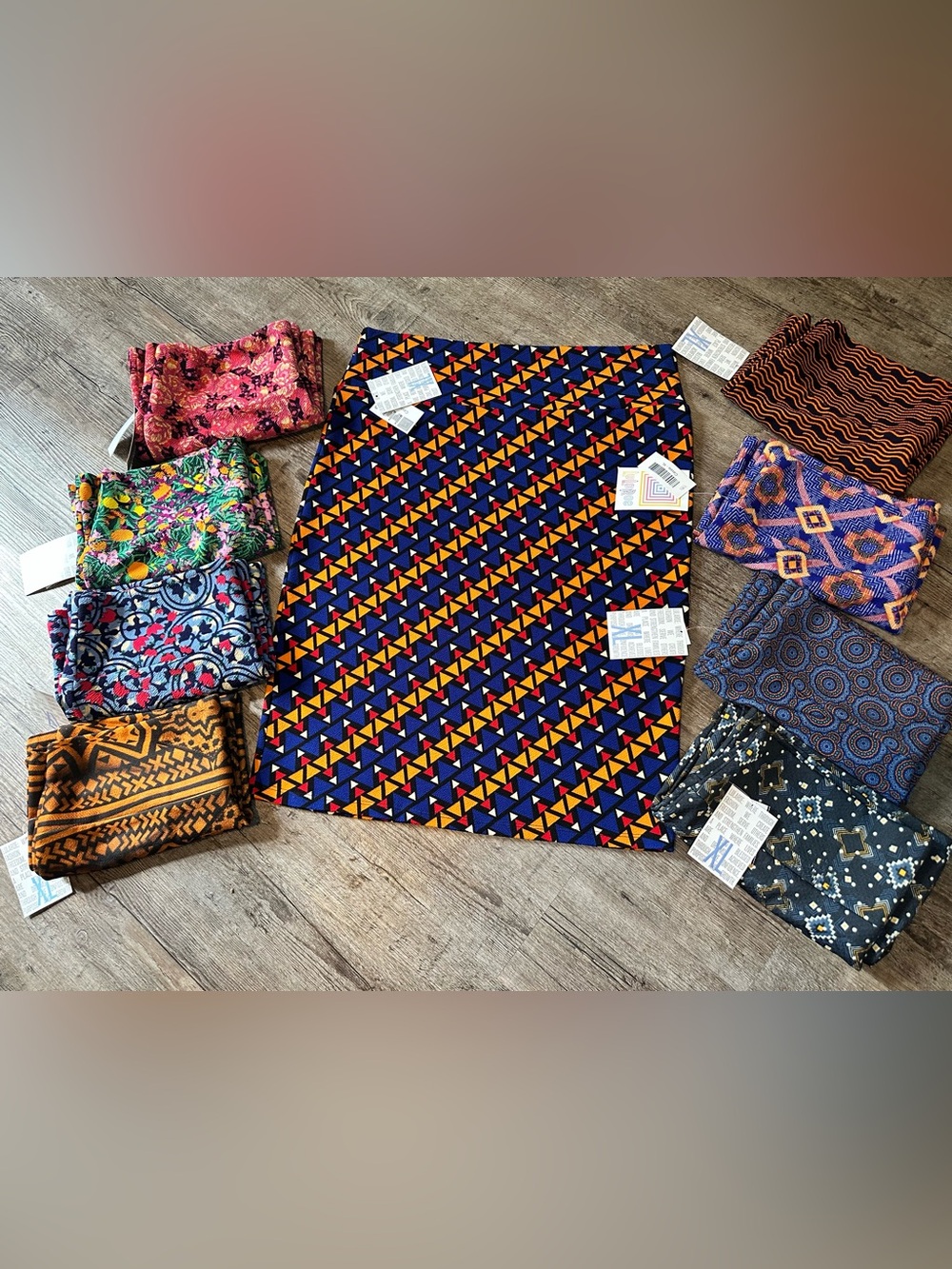 LOT OF 9 LuLaRoe Cassie Skirts - Size XL - ALL NWT - Pencil Skirts Yoga Waist